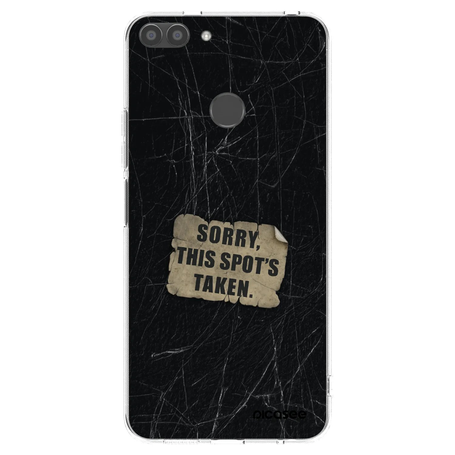 Picasee silikonowe przeźroczyste etui na Huawei P Smart - SORRY