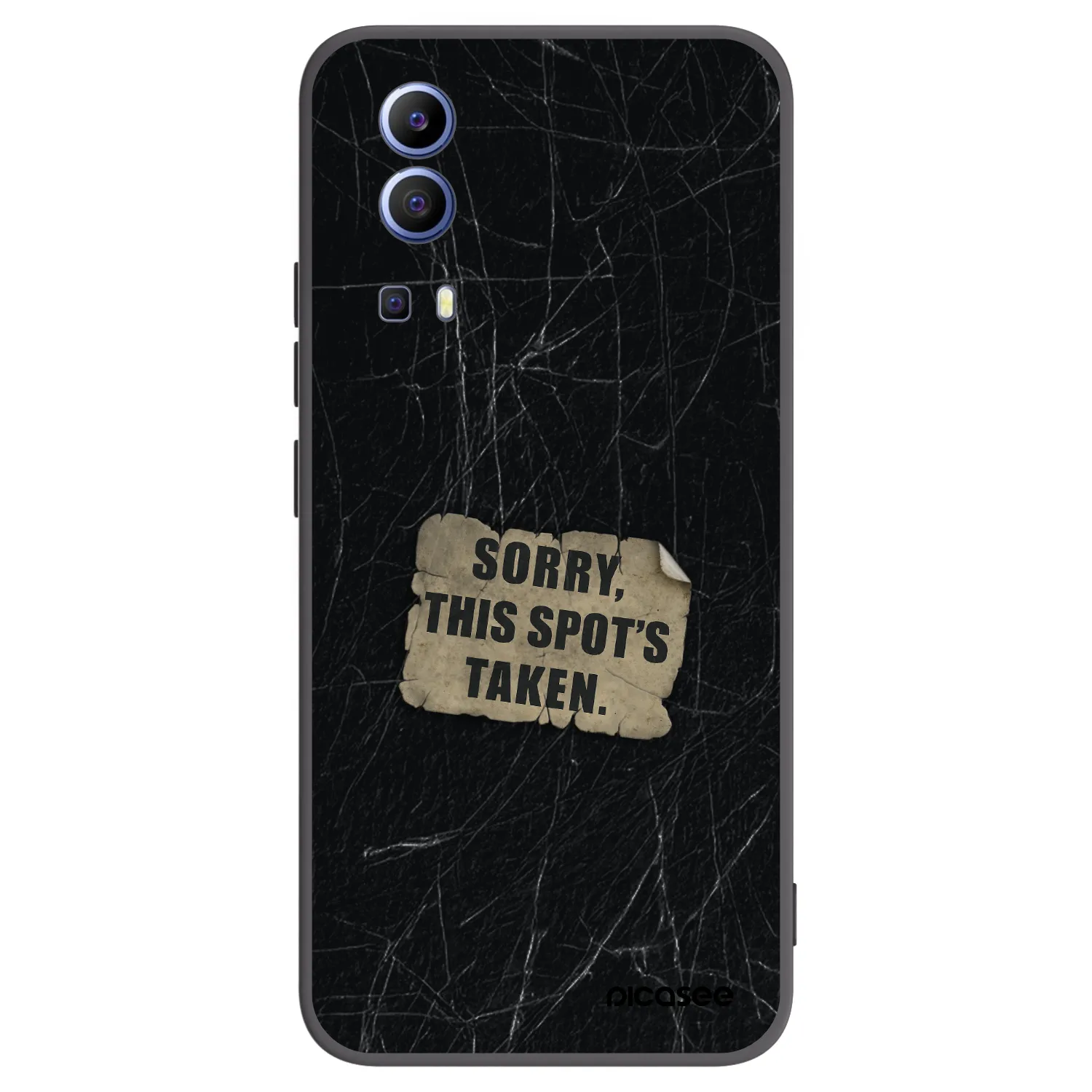 Picasee silikonowe czarne etui na Vivo Y52 5G - SORRY