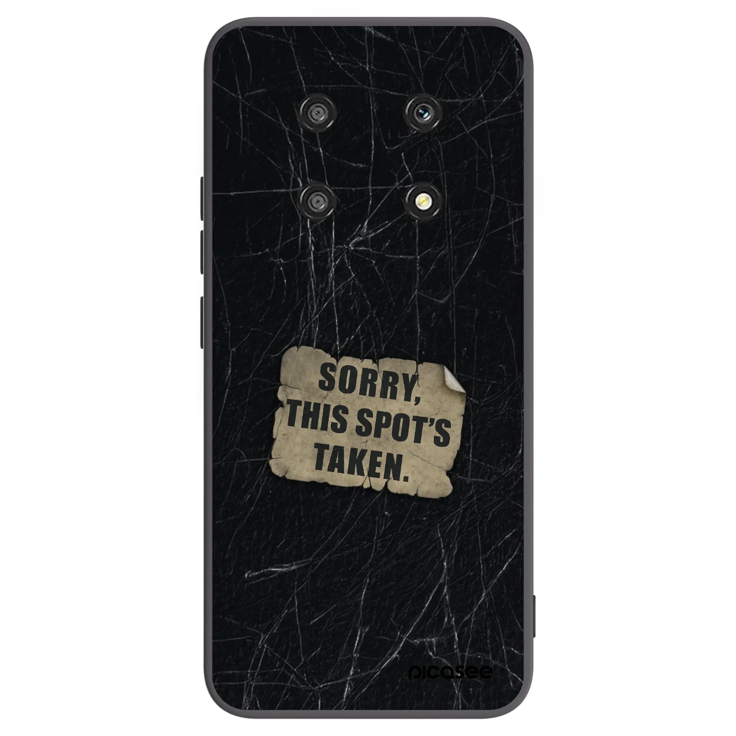 Picasee silikonowe czarne etui na Honor Magic4 Lite 5G - SORRY