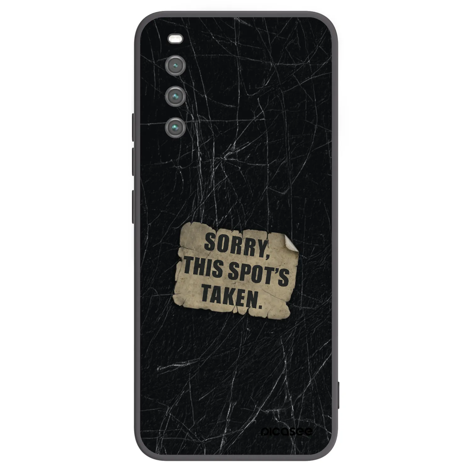 Picasee silikonowe czarne etui na Sony Xperia 10 IV 5G - SORRY