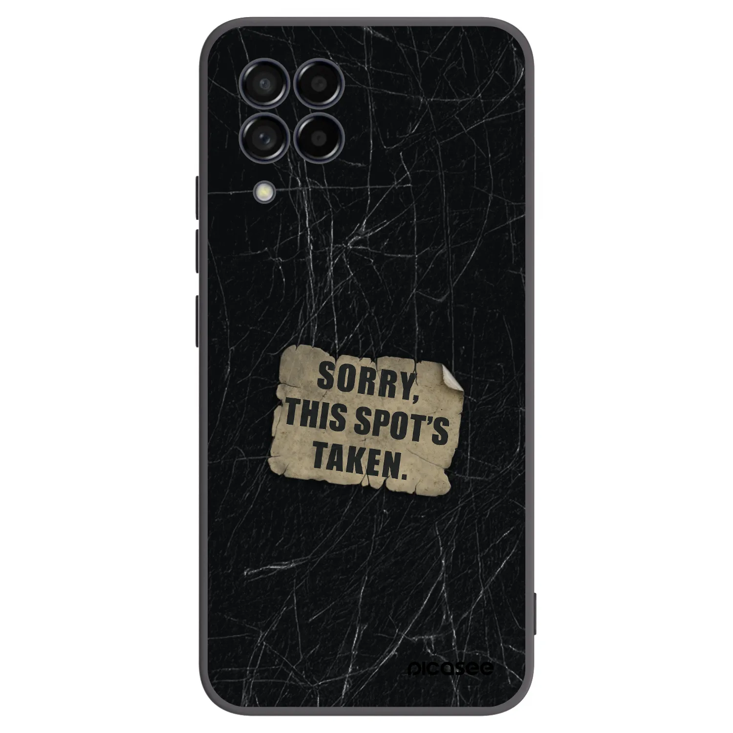 Picasee silikonowe czarne etui na Samsung Galaxy M53 5G - SORRY