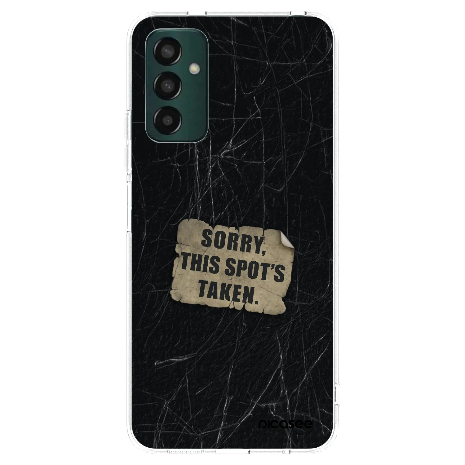 Picasee silikonowe przeźroczyste etui na Samsung Galaxy M13 M135F - SORRY