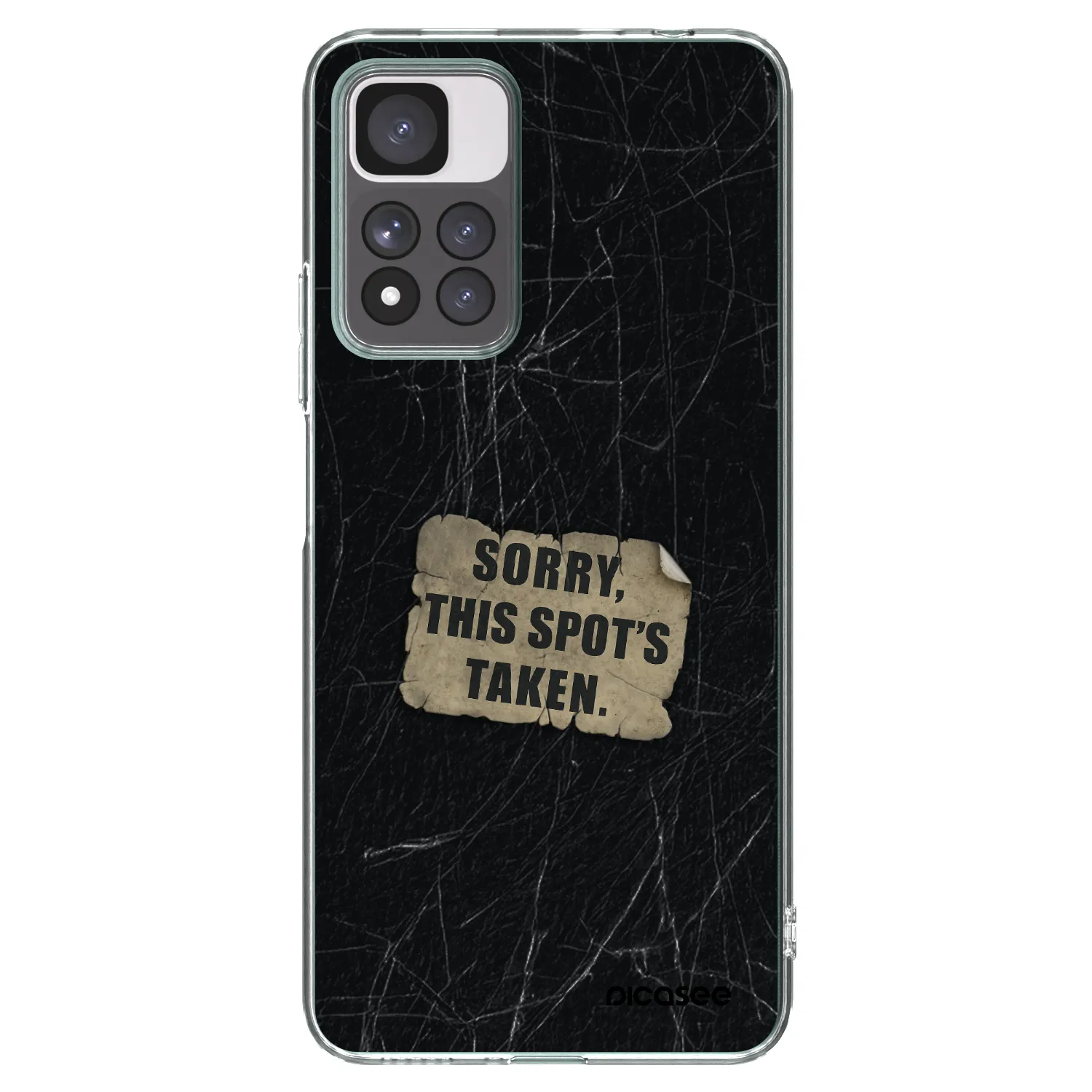 Picasee silikonowe przeźroczyste etui na Xiaomi Redmi Note 11 Pro+ 5G - SORRY