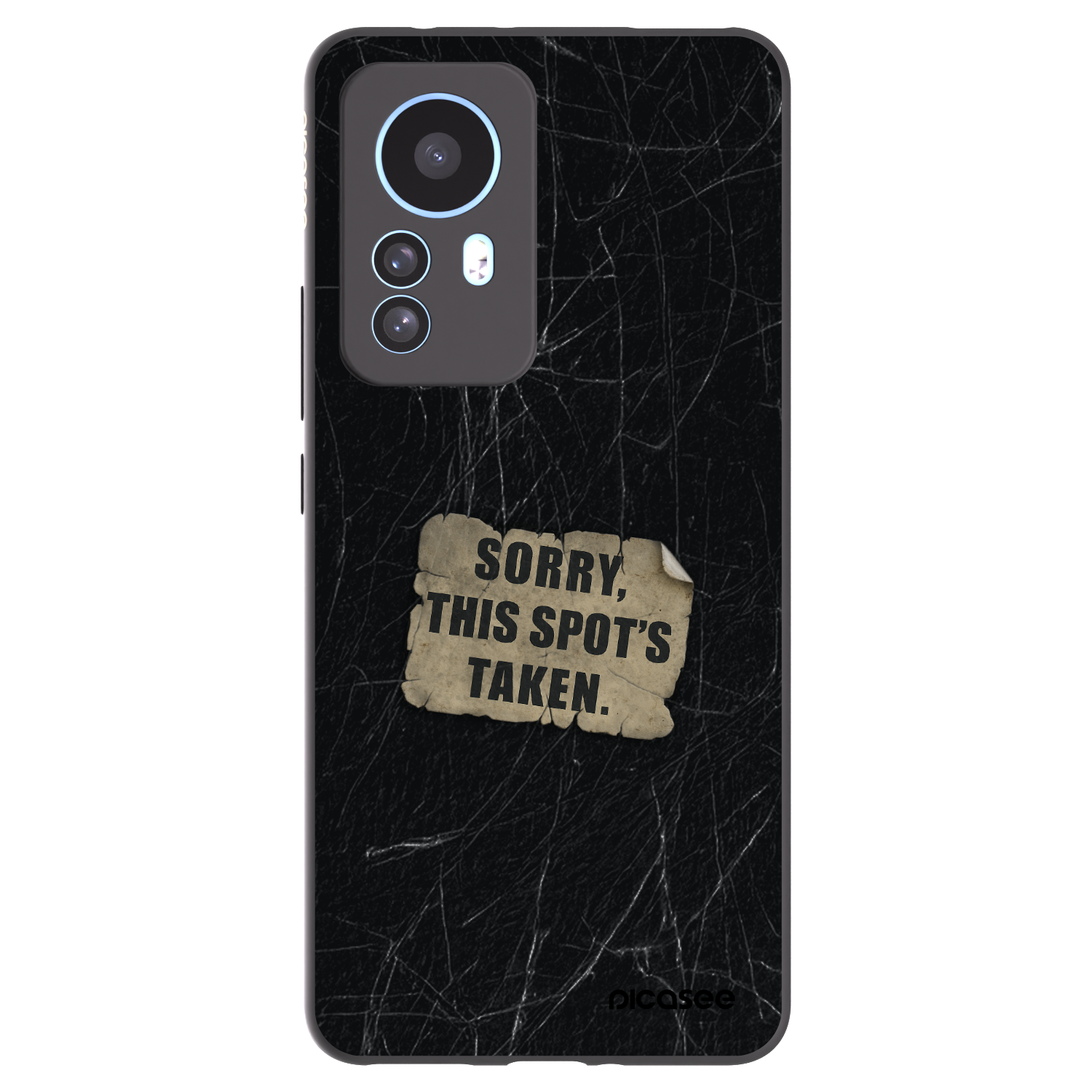 Picasee silikonowe czarne etui na Xiaomi 12T Pro - SORRY