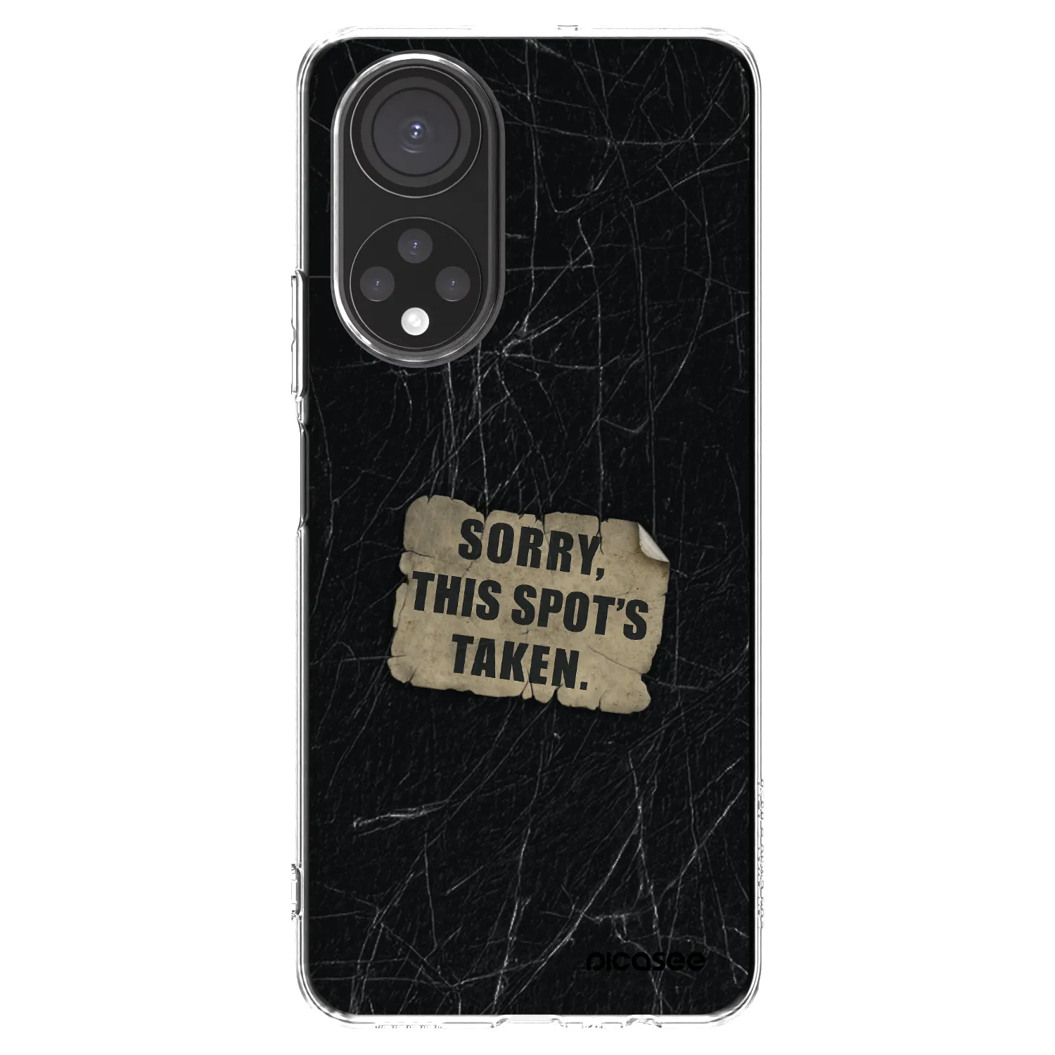 Picasee silikonowe przeźroczyste etui na Honor X7 - SORRY