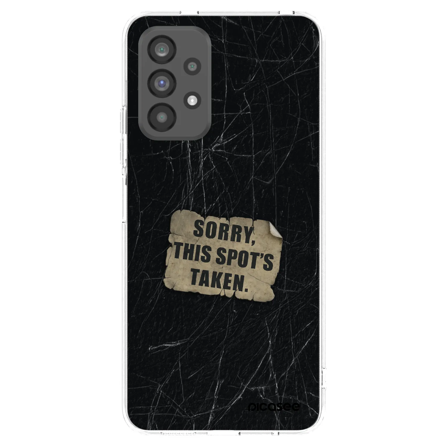 Picasee silikonowe przeźroczyste etui na Samsung Galaxy A73 5G - SORRY