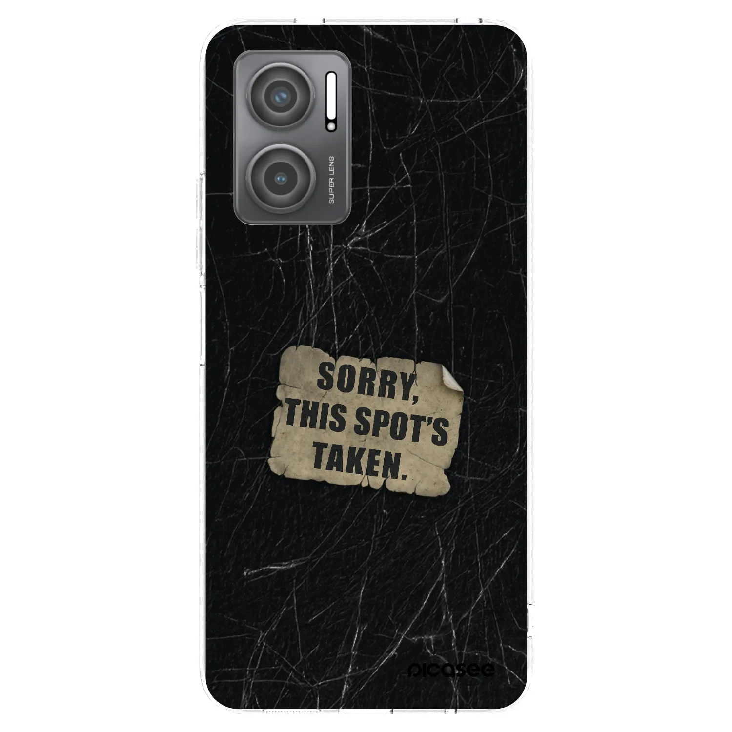 Picasee silikonowe przeźroczyste etui na Xiaomi Redmi 10 5G - SORRY