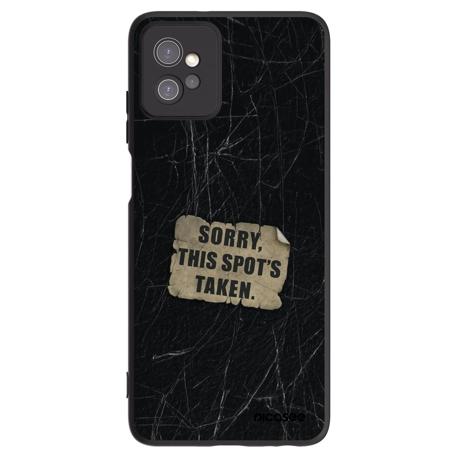 Picasee silikonowe czarne etui na Motorola Moto G32 - SORRY