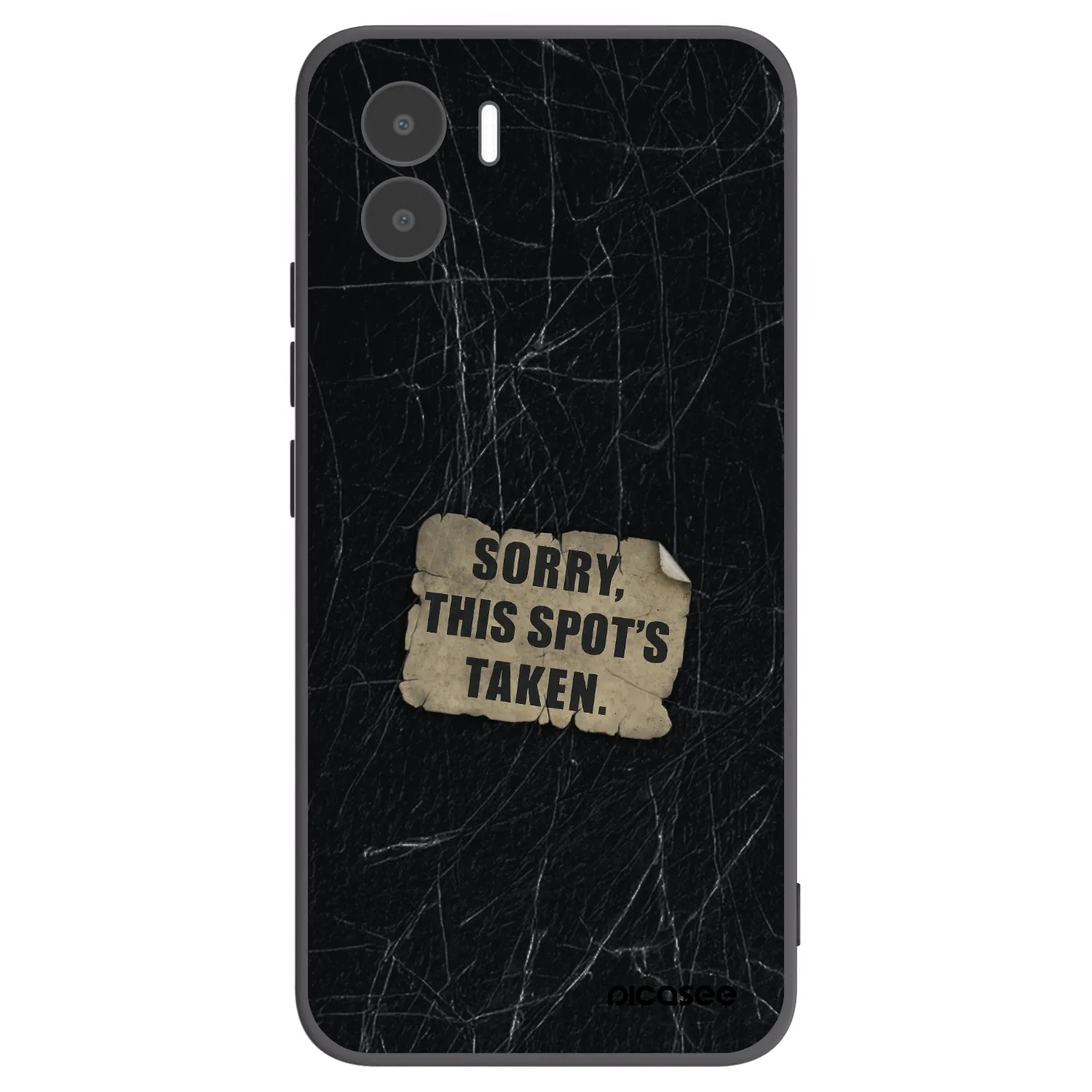Picasee silikonowe czarne etui na Xiaomi Redmi A1 - SORRY