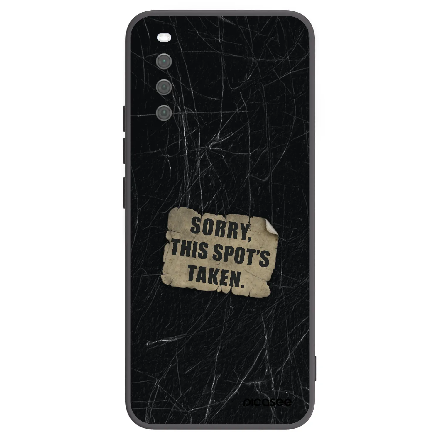 Picasee silikonowe czarne etui na Sony Xperia 10 III - SORRY