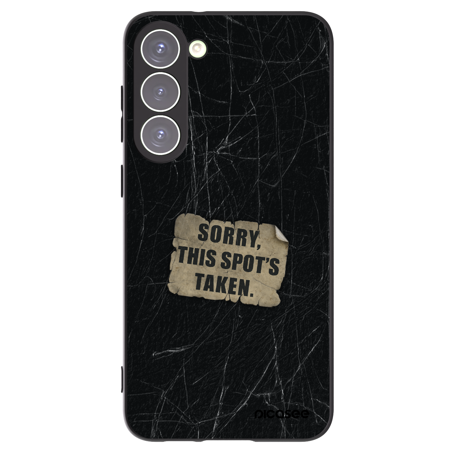 Picasee silikonowe czarne etui na Samsung Galaxy S23+ 5G - SORRY