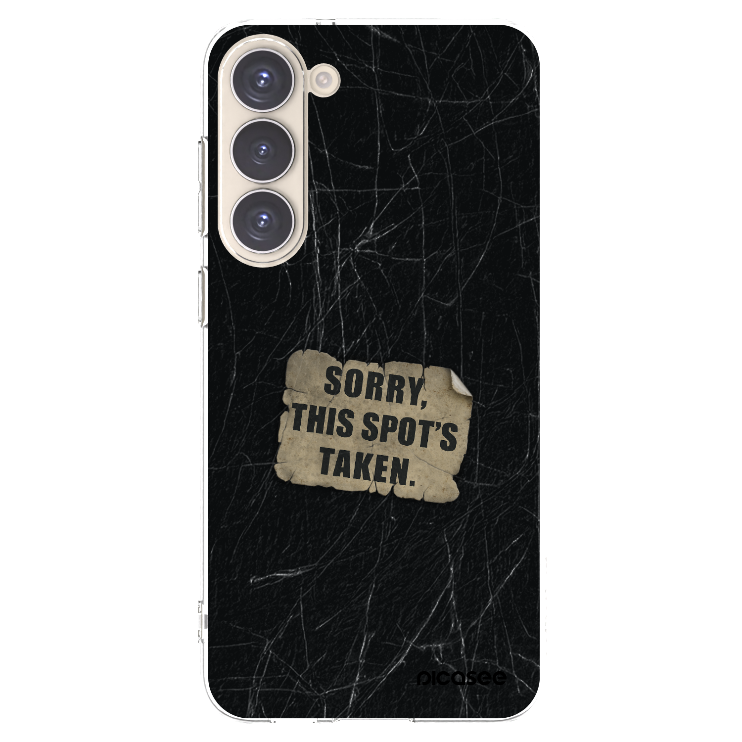 Picasee silikonowe przeźroczyste etui na Samsung Galaxy S23+ 5G - SORRY