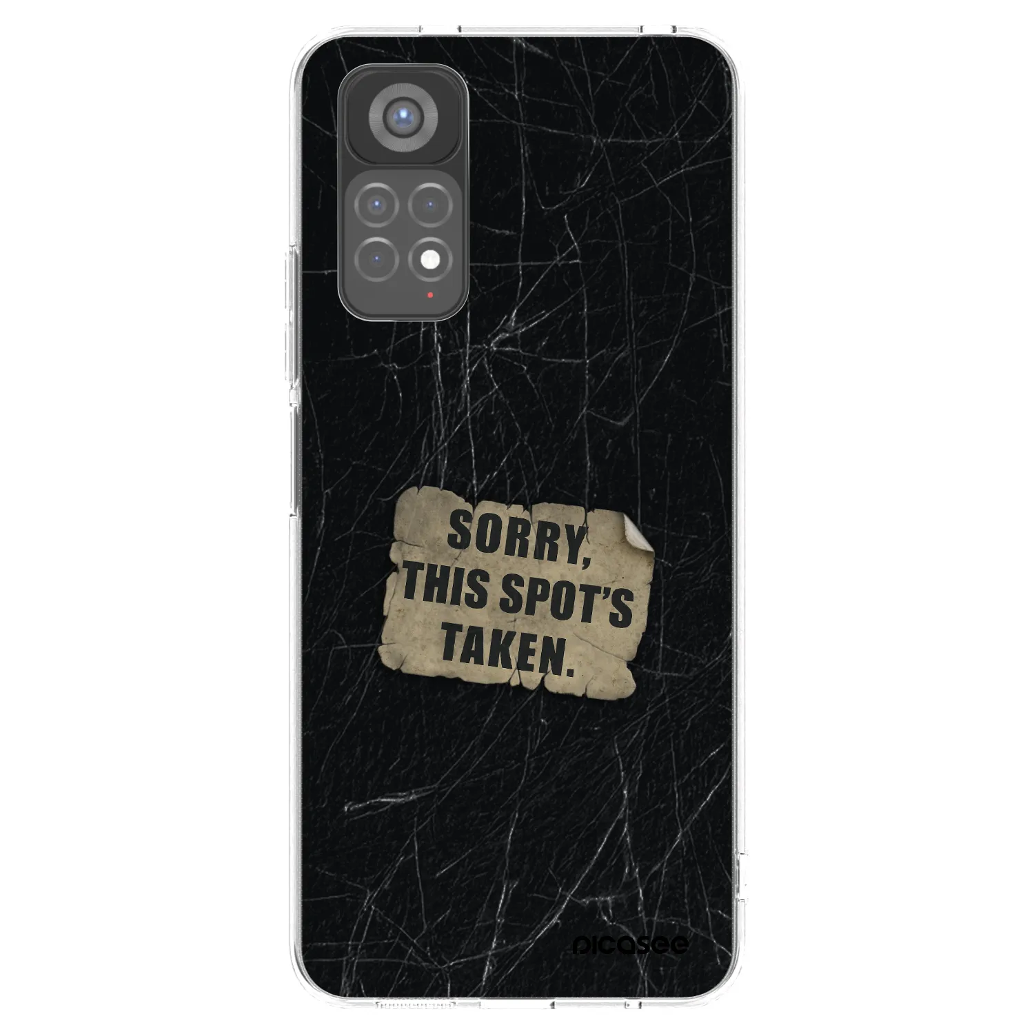 Picasee silikonowe przeźroczyste etui na Xiaomi Redmi Note 11S 5G - SORRY