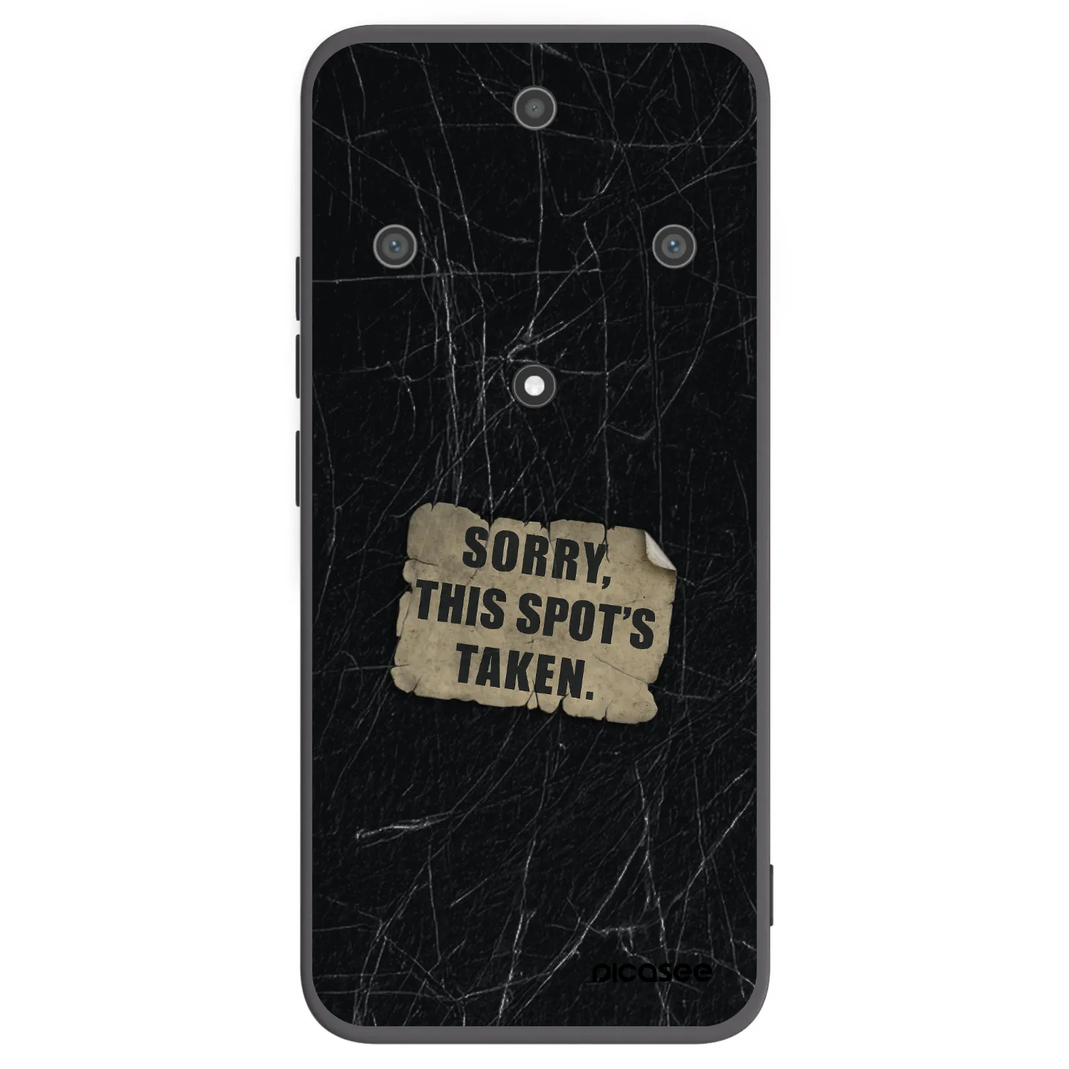 Picasee silikonowe czarne etui na Honor Magic5 Lite 5G - SORRY