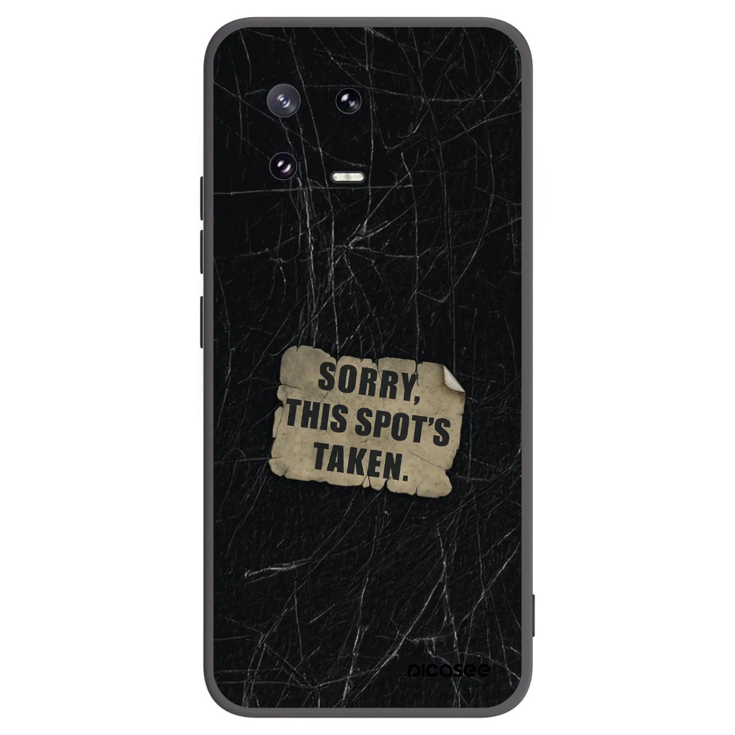 Picasee silikonowe czarne etui na Xiaomi 13 Pro - SORRY