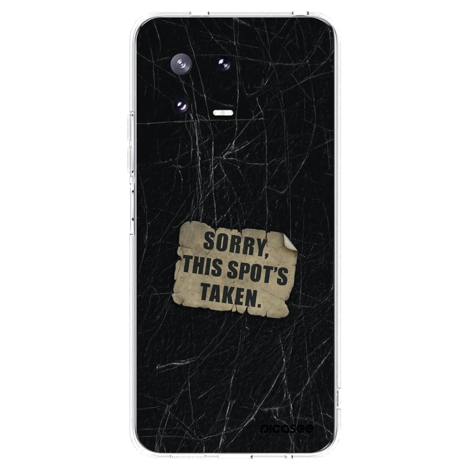 Picasee silikonowe przeźroczyste etui na Xiaomi 13 Pro - SORRY