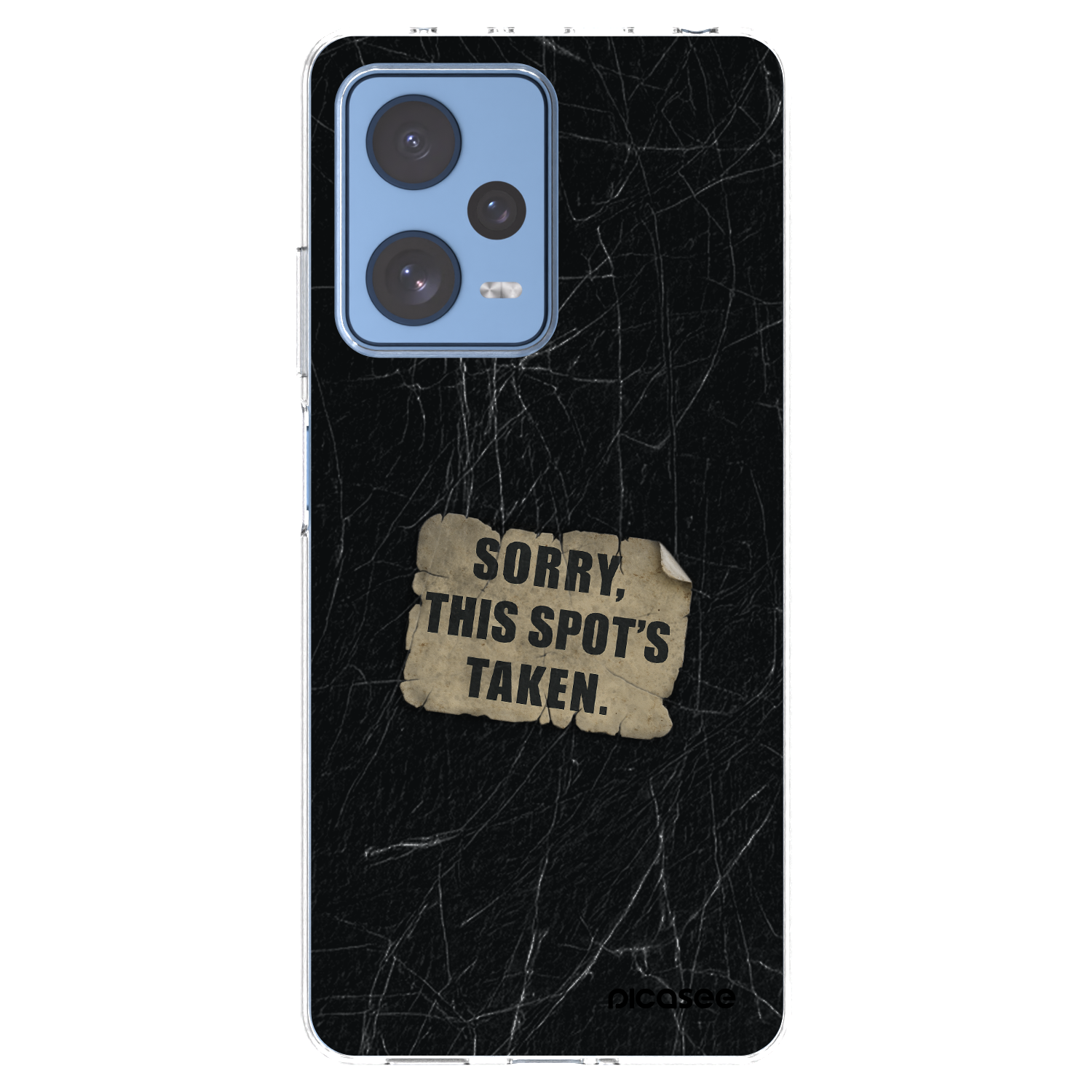 Picasee silikonowe przeźroczyste etui na Xiaomi Redmi Note 12 Pro 5G - SORRY