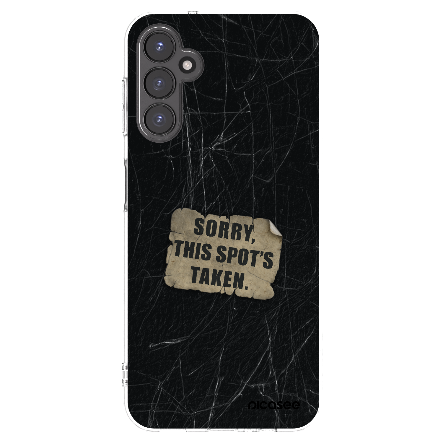 Picasee silikonowe przeźroczyste etui na Samsung Galaxy A14 4G A145R - SORRY