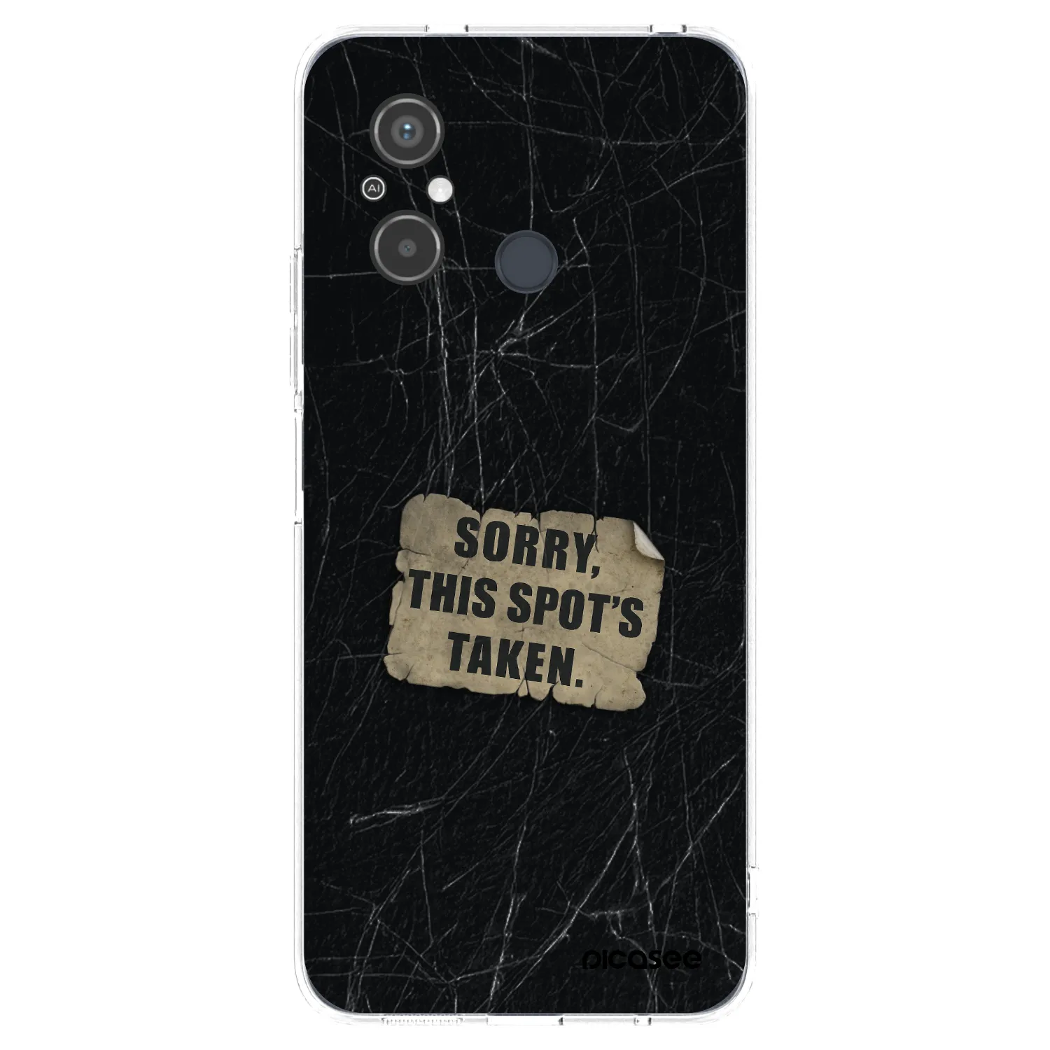 Picasee silikonowe przeźroczyste etui na Xiaomi Redmi 12C - SORRY