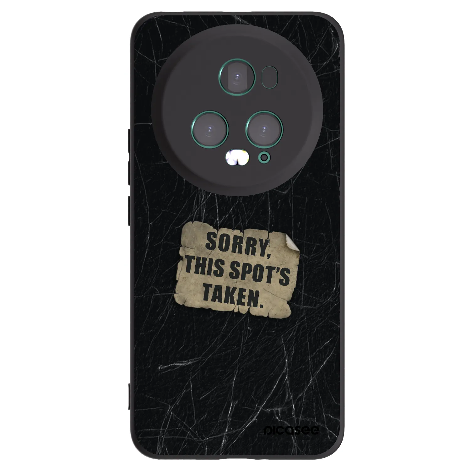 Picasee silikonowe czarne etui na Honor Magic5 Pro - SORRY