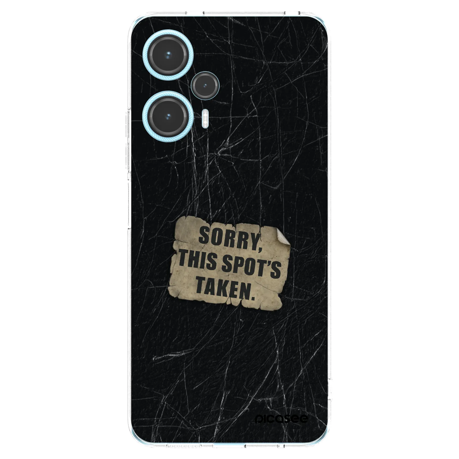 Picasee silikonowe przeźroczyste etui na Xiaomi Poco F5 - SORRY