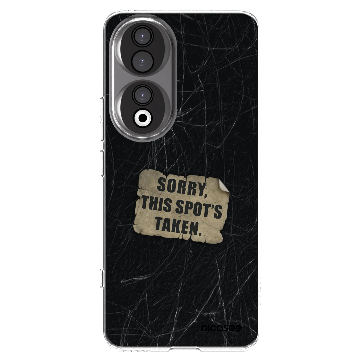 Picasee silikonowe przeźroczyste etui na Honor 90 5G - SORRY