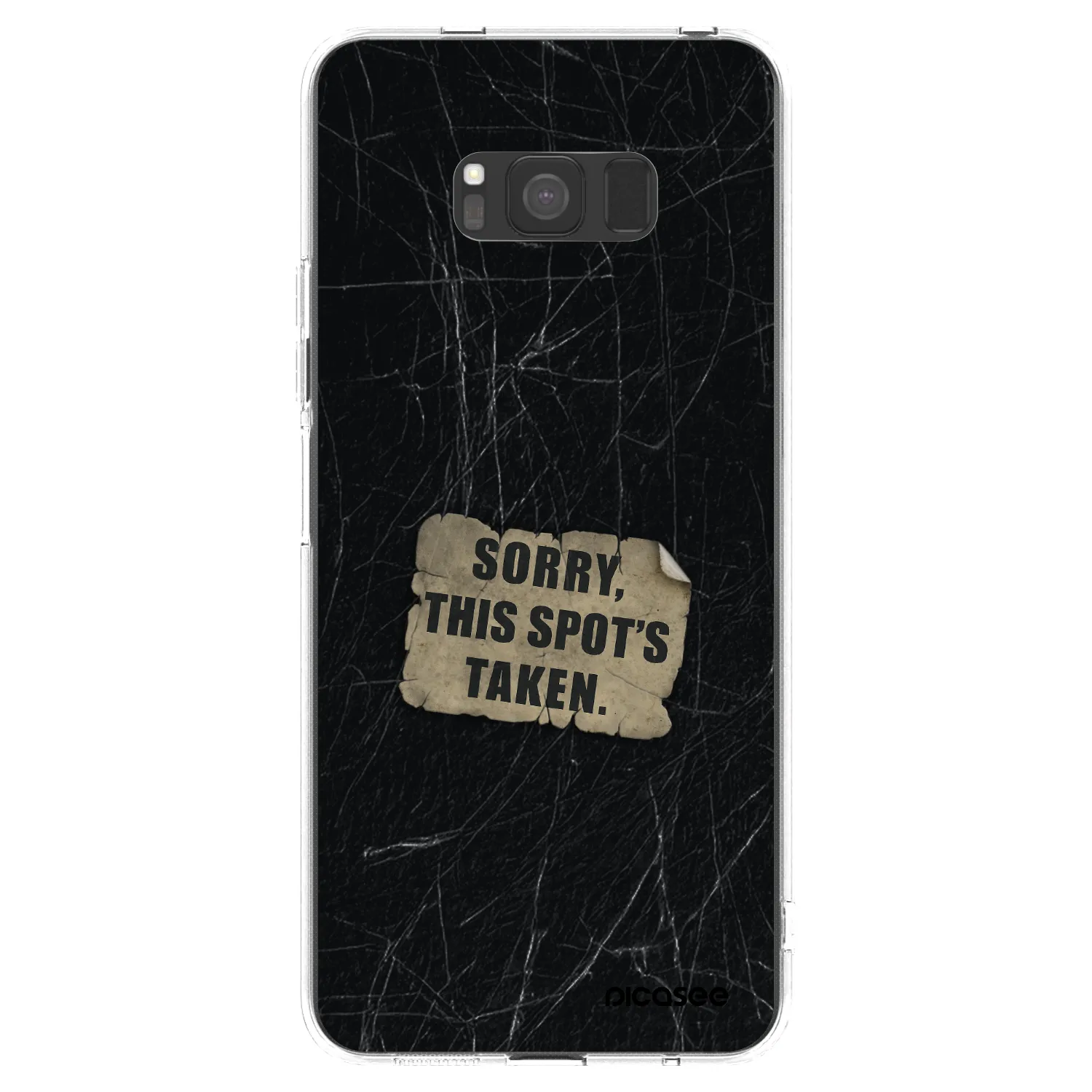 Picasee silikonowe przeźroczyste etui na Samsung Galaxy S8 G950F - SORRY