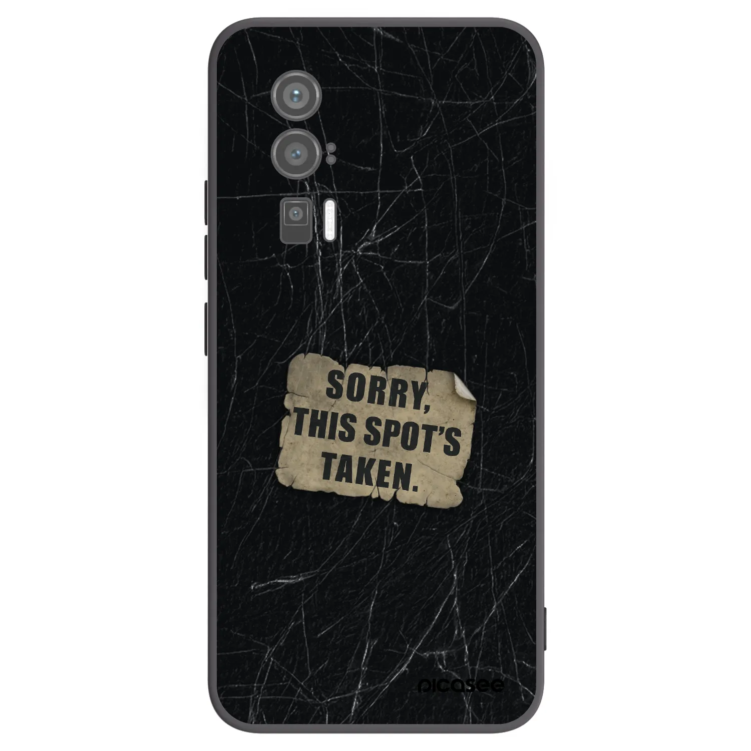 Picasee silikonowe czarne etui na Xiaomi Poco F5 Pro 5G - SORRY