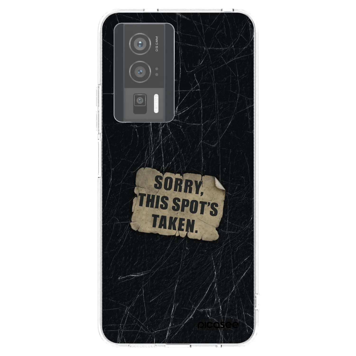 Picasee silikonowe przeźroczyste etui na Xiaomi Poco F5 Pro 5G - SORRY