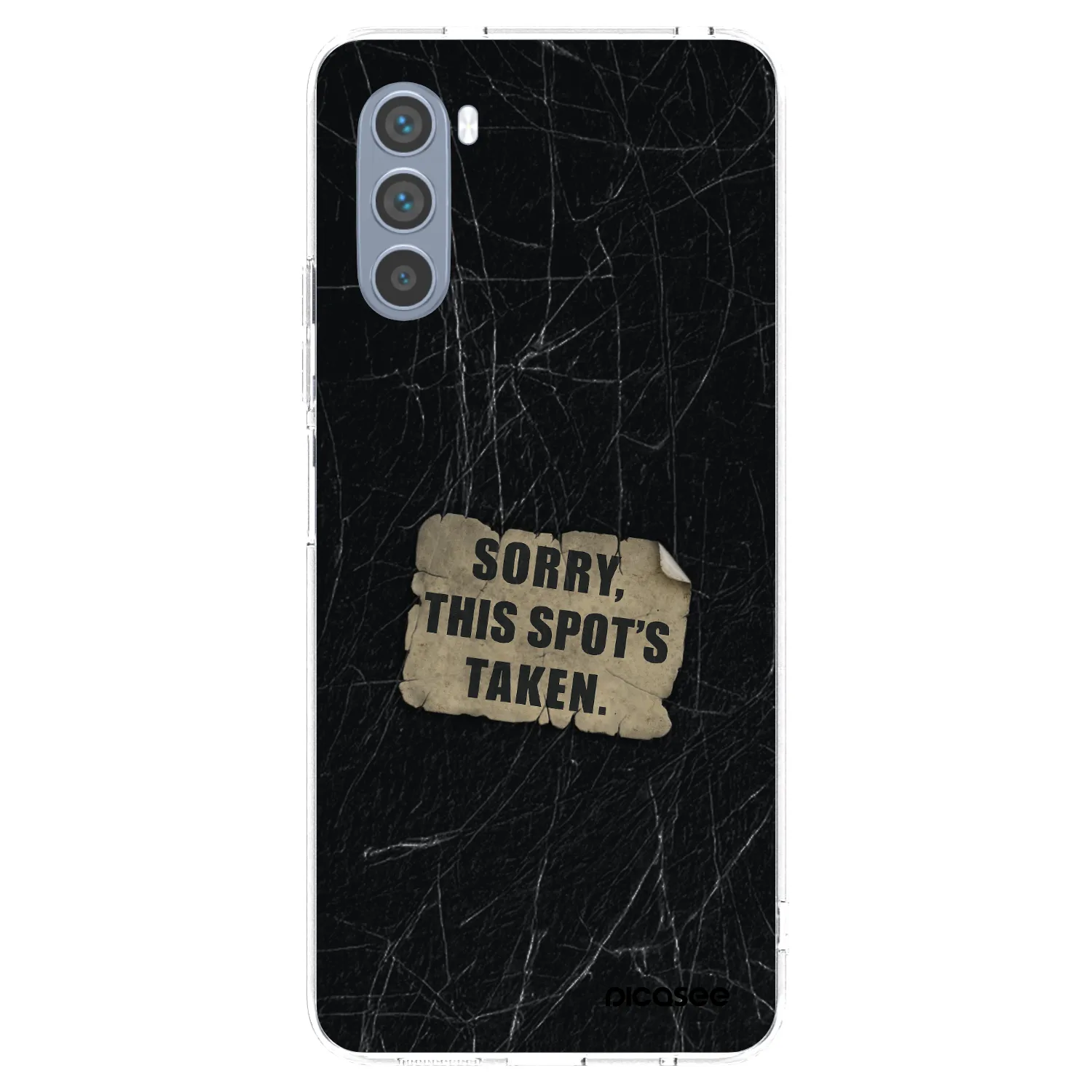 Picasee silikonowe przeźroczyste etui na Motorola Moto G62 - SORRY