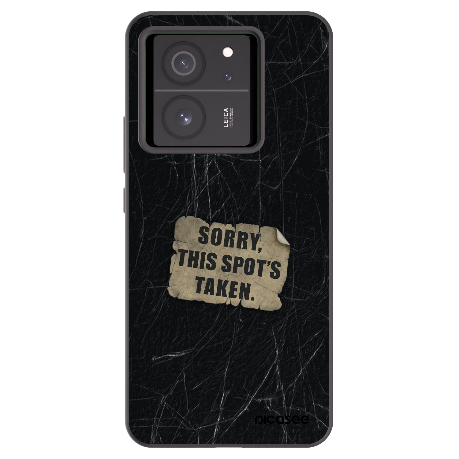 Picasee silikonowe czarne etui na Xiaomi 13T Pro - SORRY
