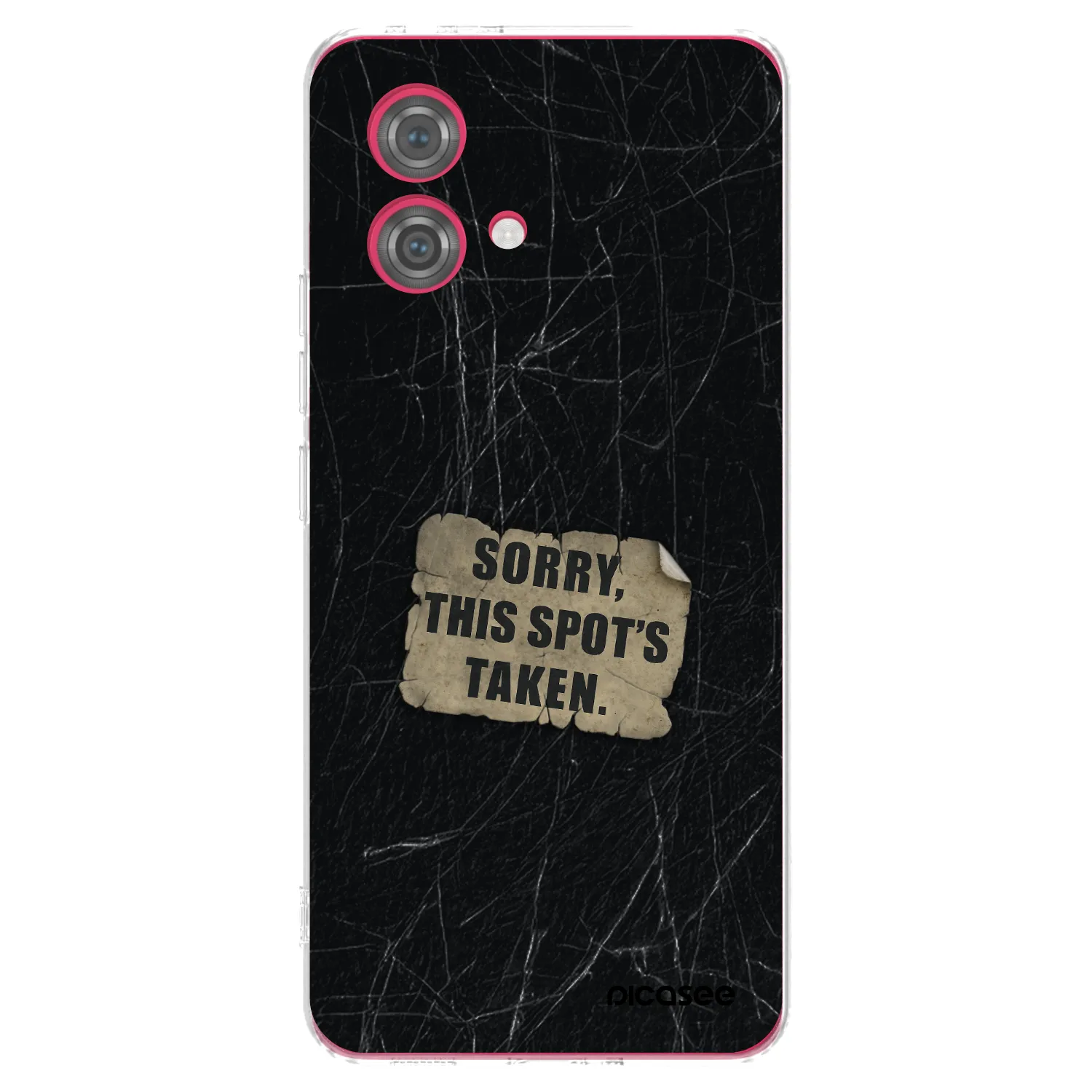 Picasee silikonowe przeźroczyste etui na Motorola Moto G84 5G - SORRY