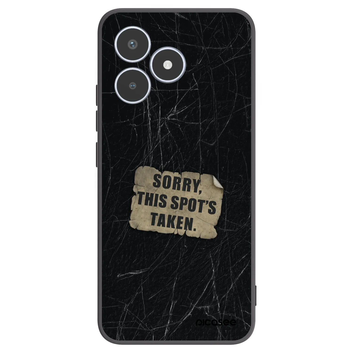 Picasee silikonowe czarne etui na Realme C53 - SORRY