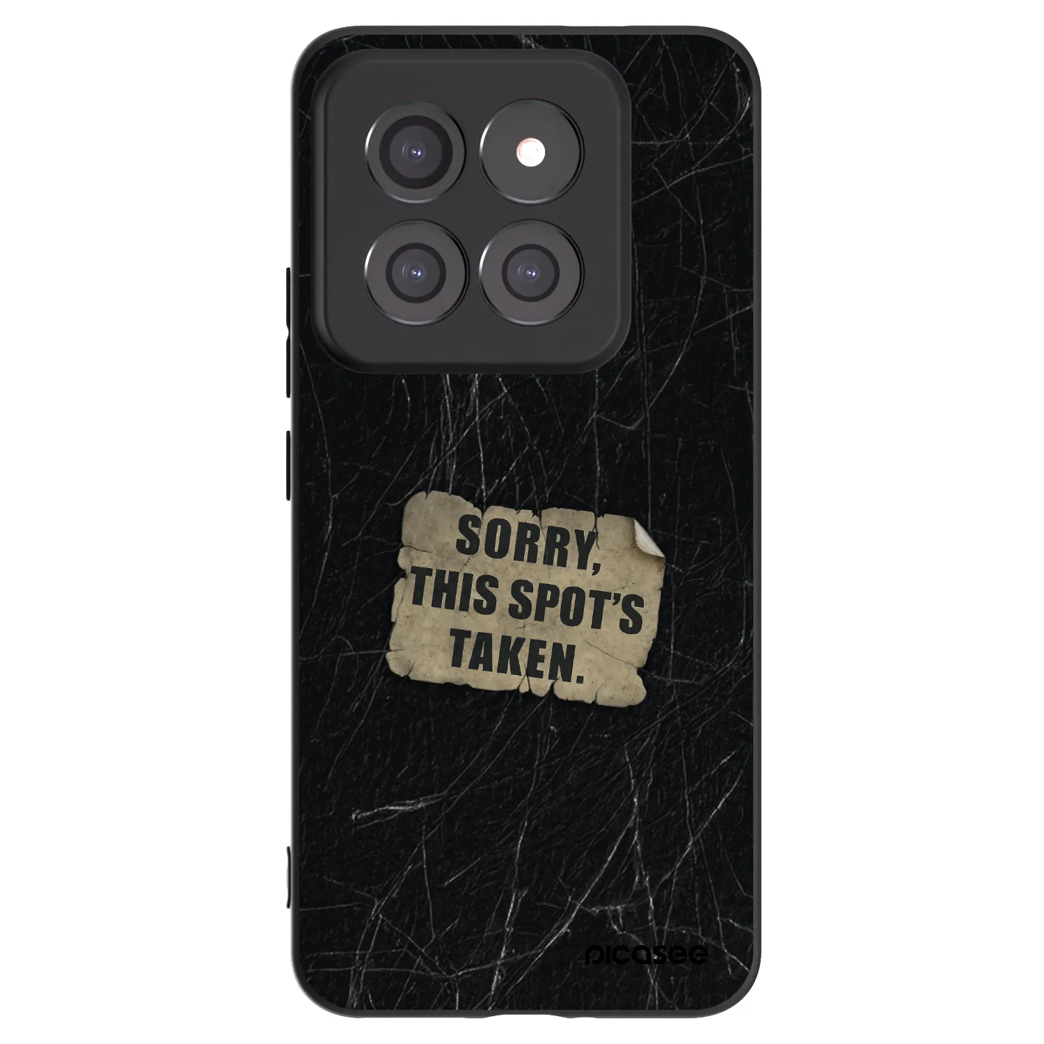 Picasee silikonowe czarne etui na Xiaomi 14 Pro - SORRY