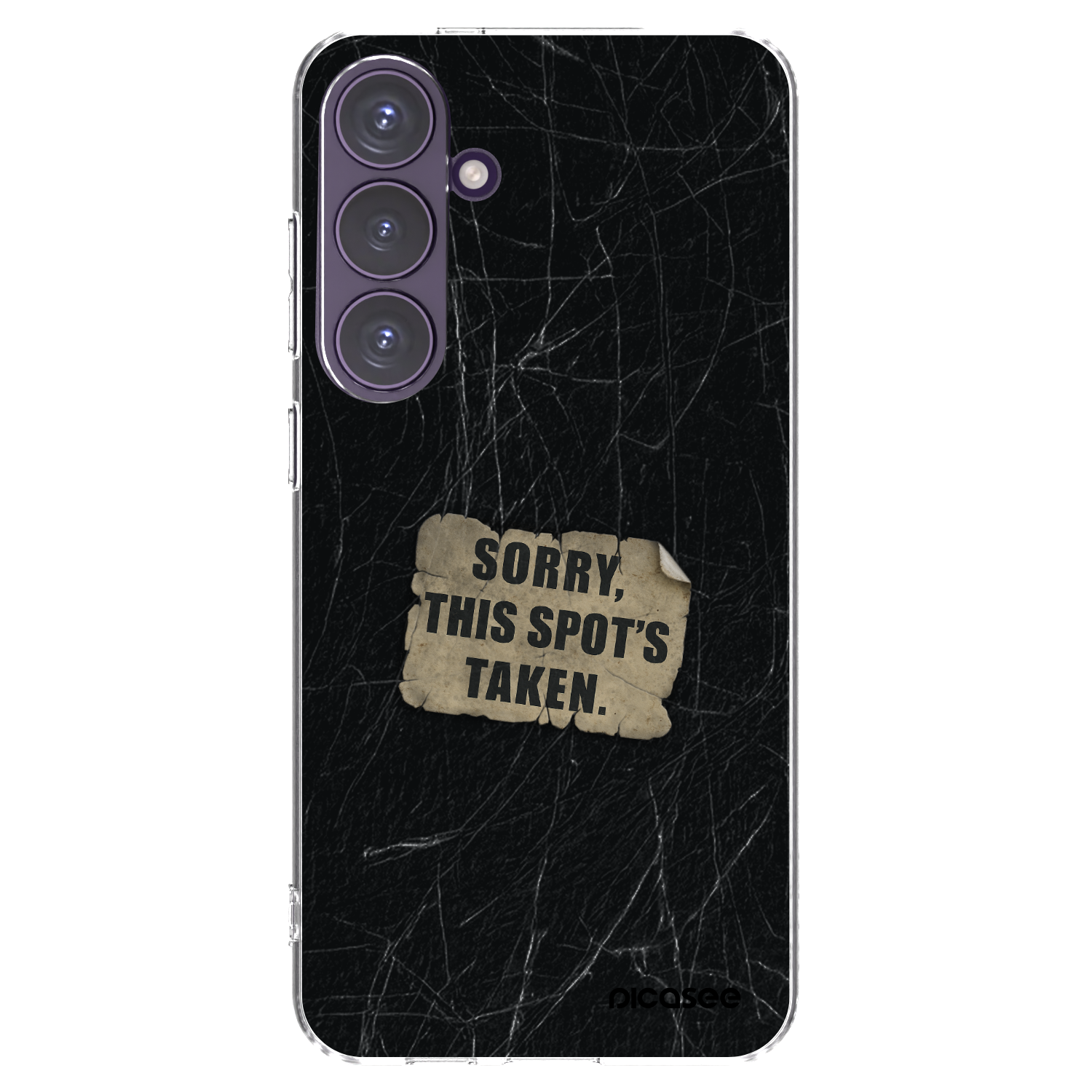 Picasee silikonowe przeźroczyste etui na Samsung Galaxy S24+ S926B 5G - SORRY