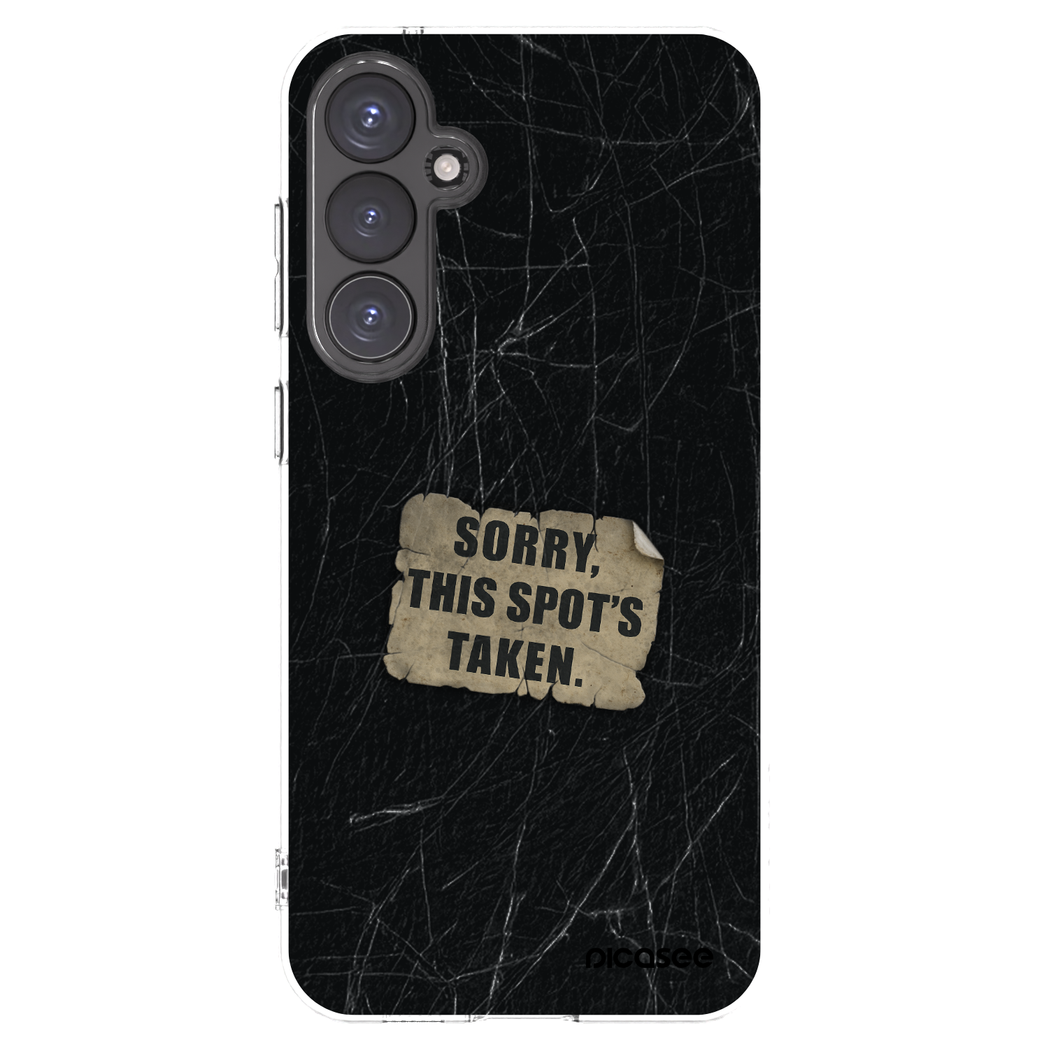 Picasee silikonowe przeźroczyste etui na Samsung Galaxy S23 FE S711B - SORRY