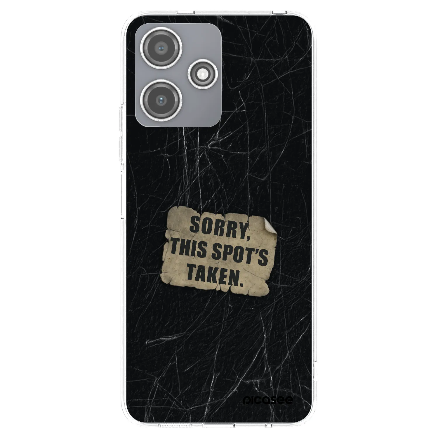 Picasee silikonowe przeźroczyste etui na Xiaomi Redmi 12 5G - SORRY