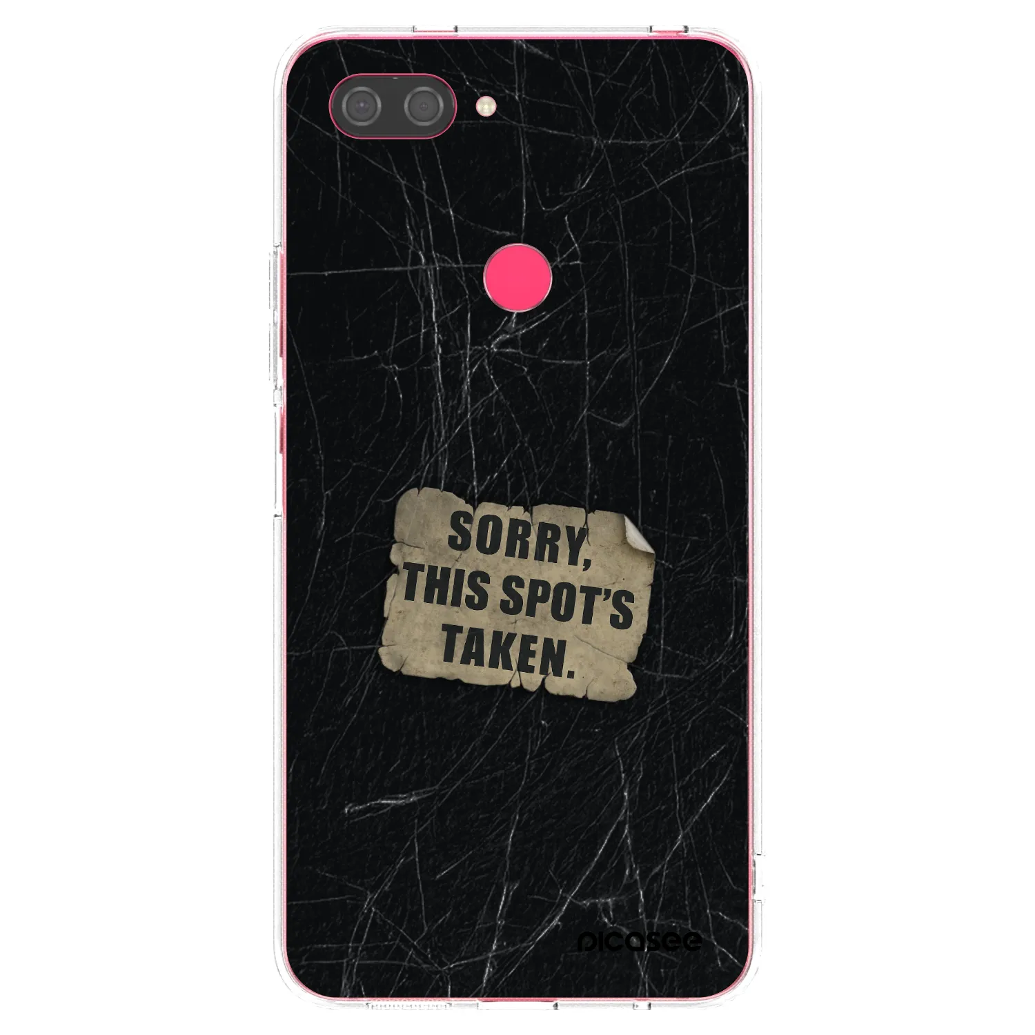 Picasee silikonowe przeźroczyste etui na Xiaomi Mi 8 Lite - SORRY