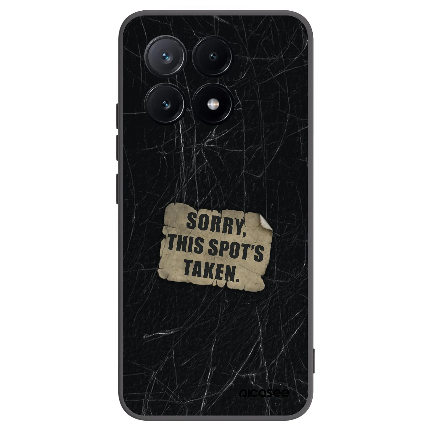 Picasee silikonowe czarne etui na Xiaomi Poco X6 Pro - SORRY