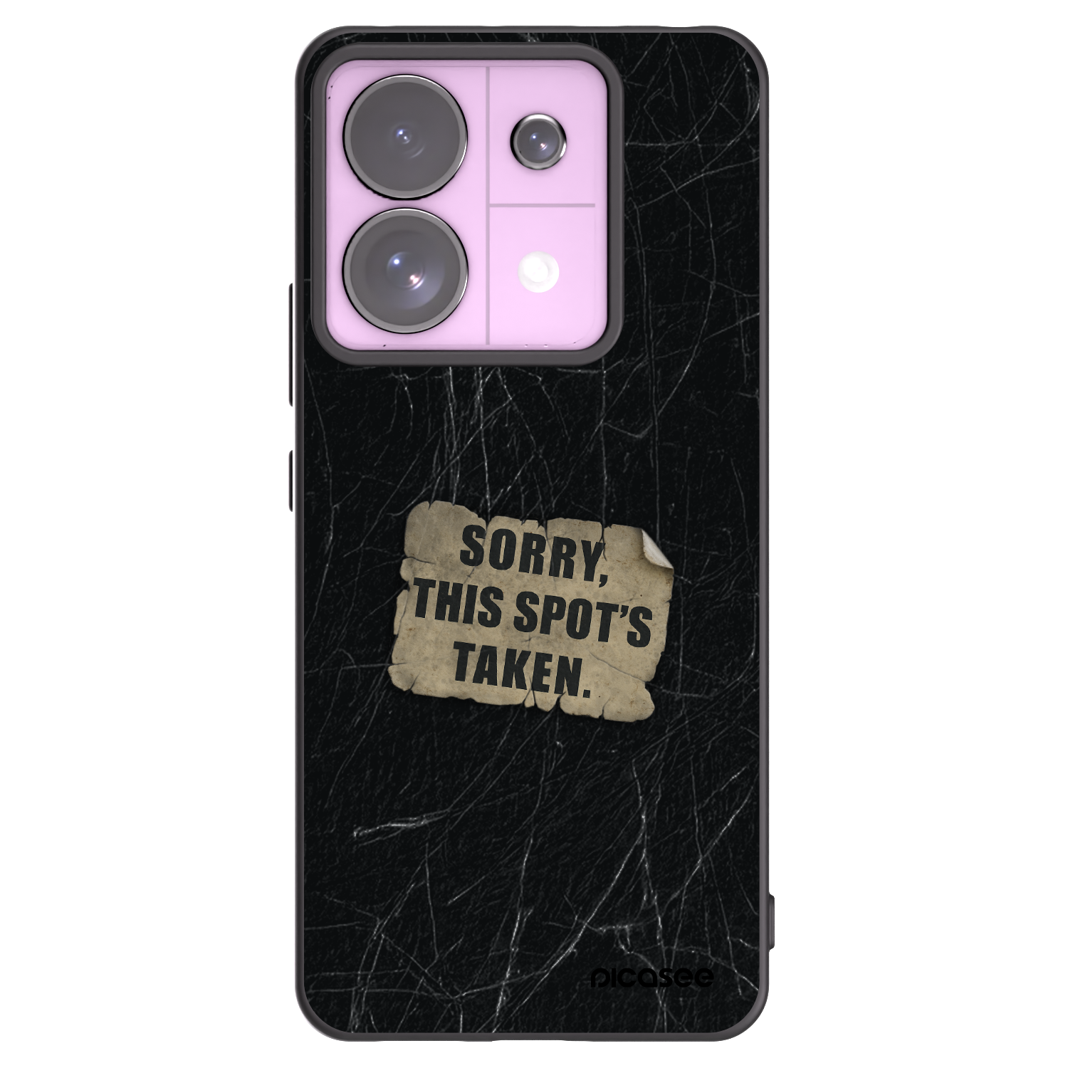 Picasee silikonowe czarne etui na Xiaomi Redmi Note 13 Pro 5G - SORRY