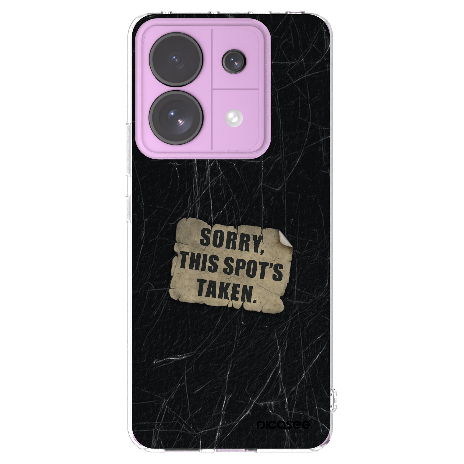 Picasee silikonowe przeźroczyste etui na Xiaomi Redmi Note 13 Pro 5G - SORRY