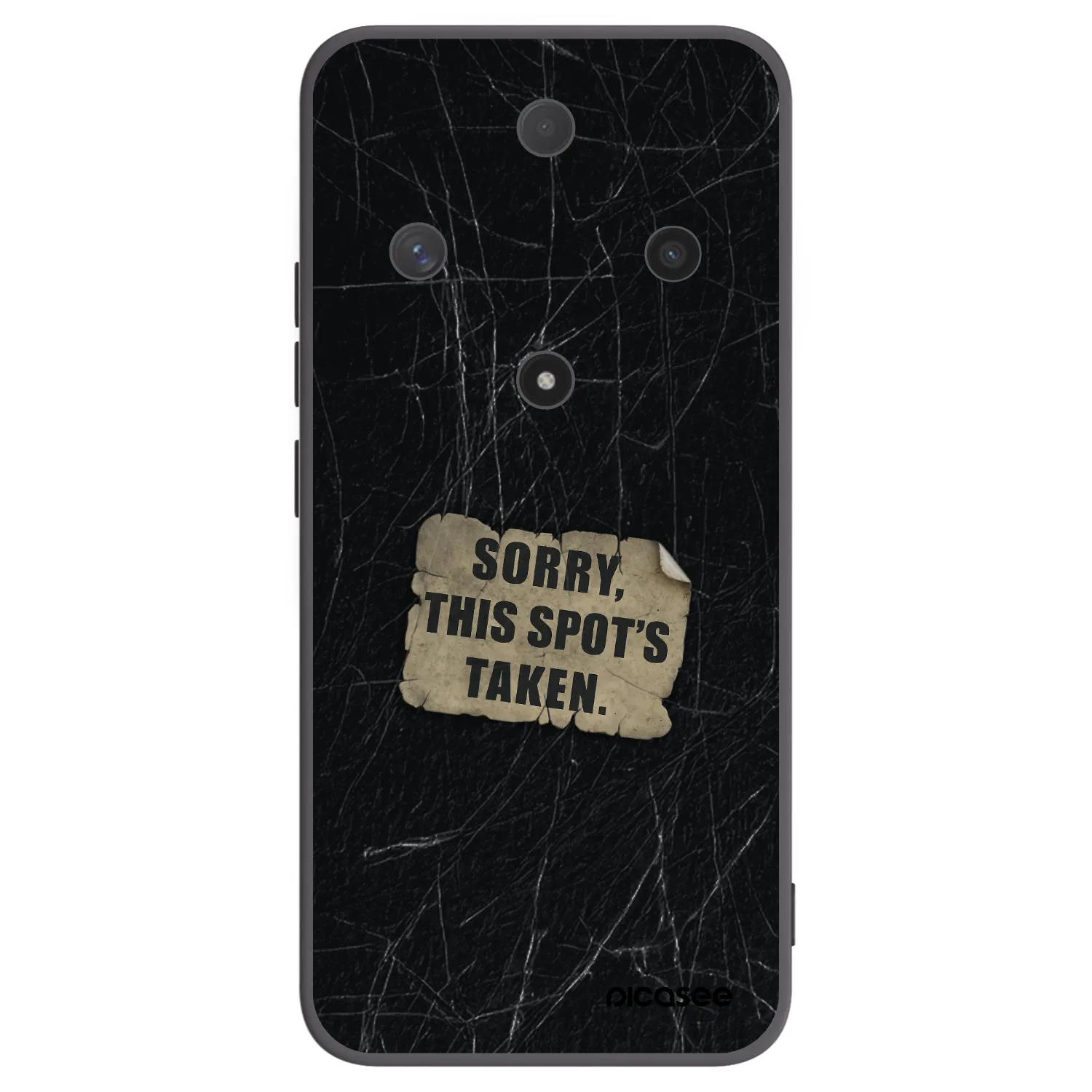 Picasee silikonowe czarne etui na Honor Magic6 Lite 5G - SORRY