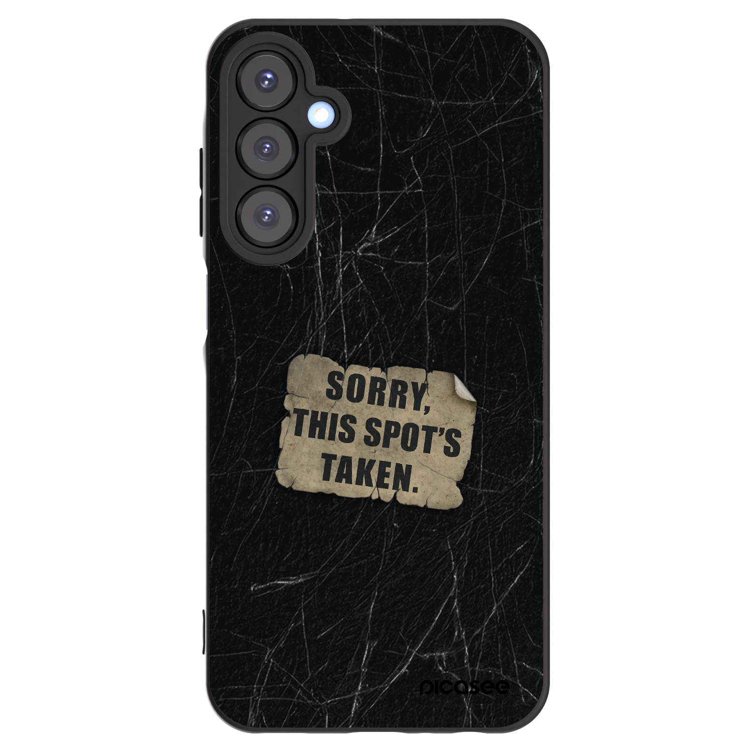 Picasee silikonowe czarne etui na Samsung Galaxy A25 A256B 5G - SORRY