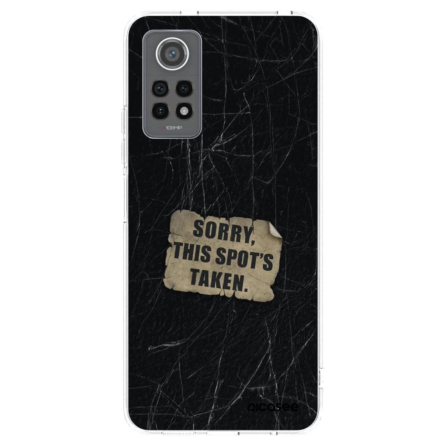 Picasee silikonowe przeźroczyste etui na Xiaomi Redmi Note 12 Pro 4G - SORRY