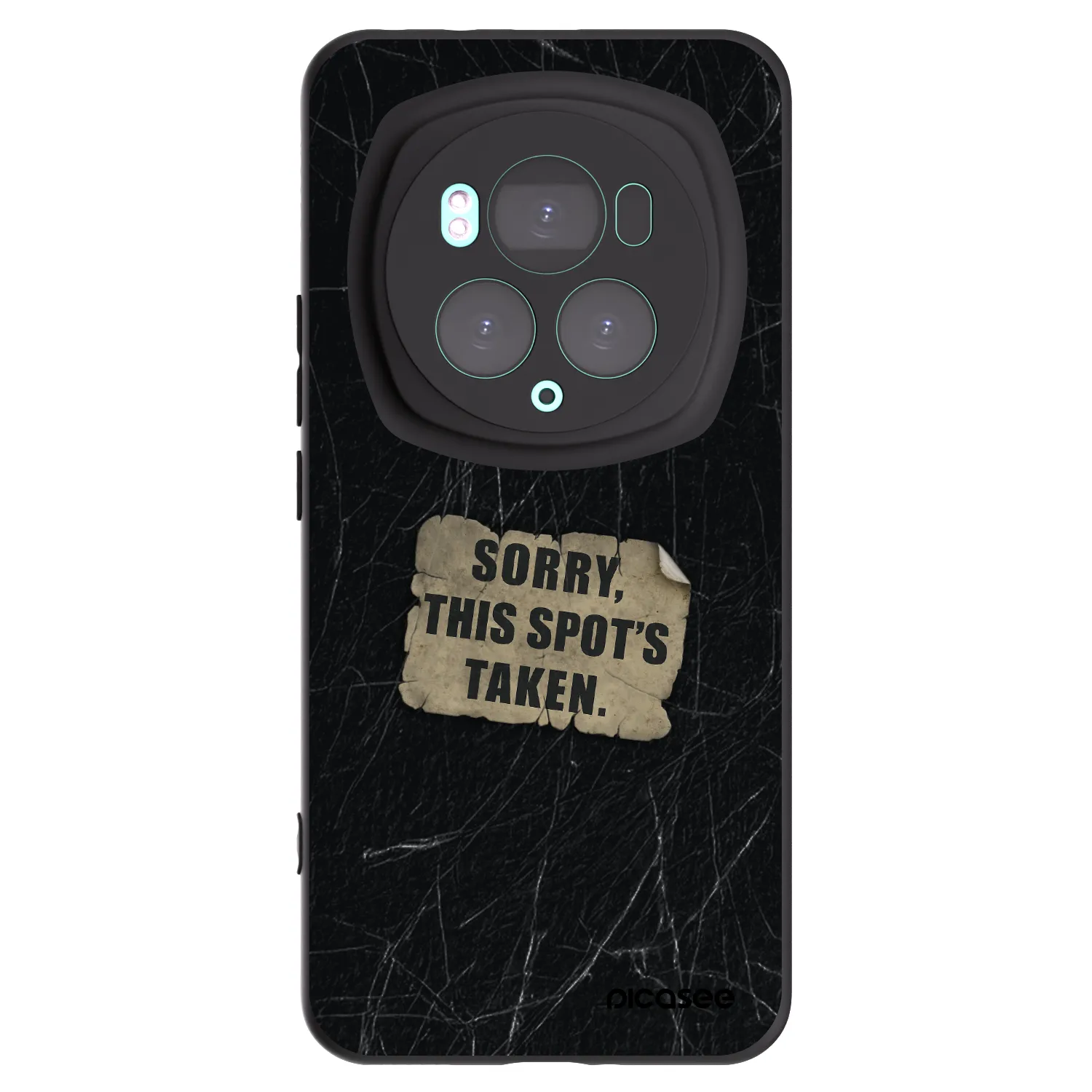 Picasee silikonowe czarne etui na Honor Magic6 Pro - SORRY