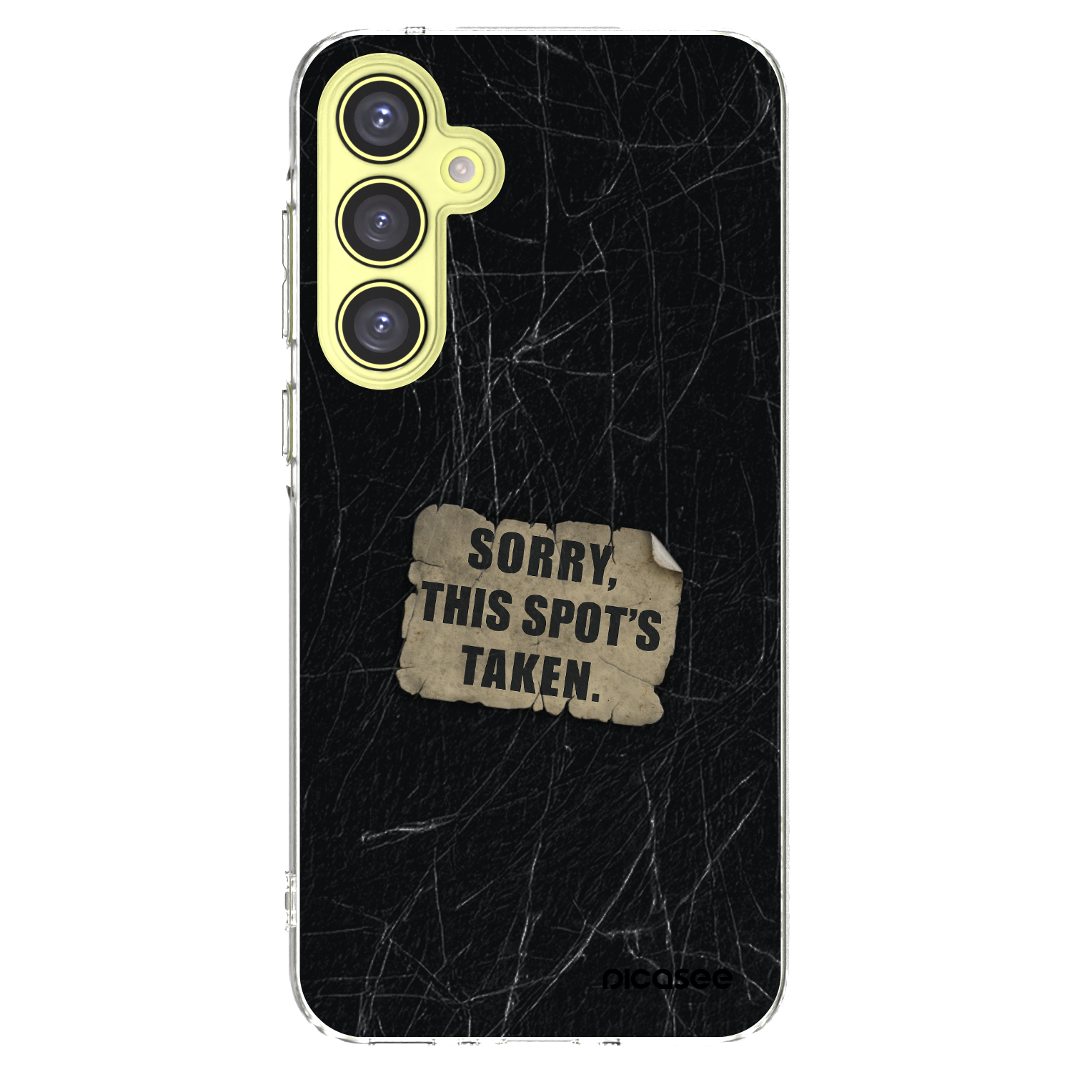 Picasee silikonowe przeźroczyste etui na Samsung Galaxy A35 5G A356B - SORRY