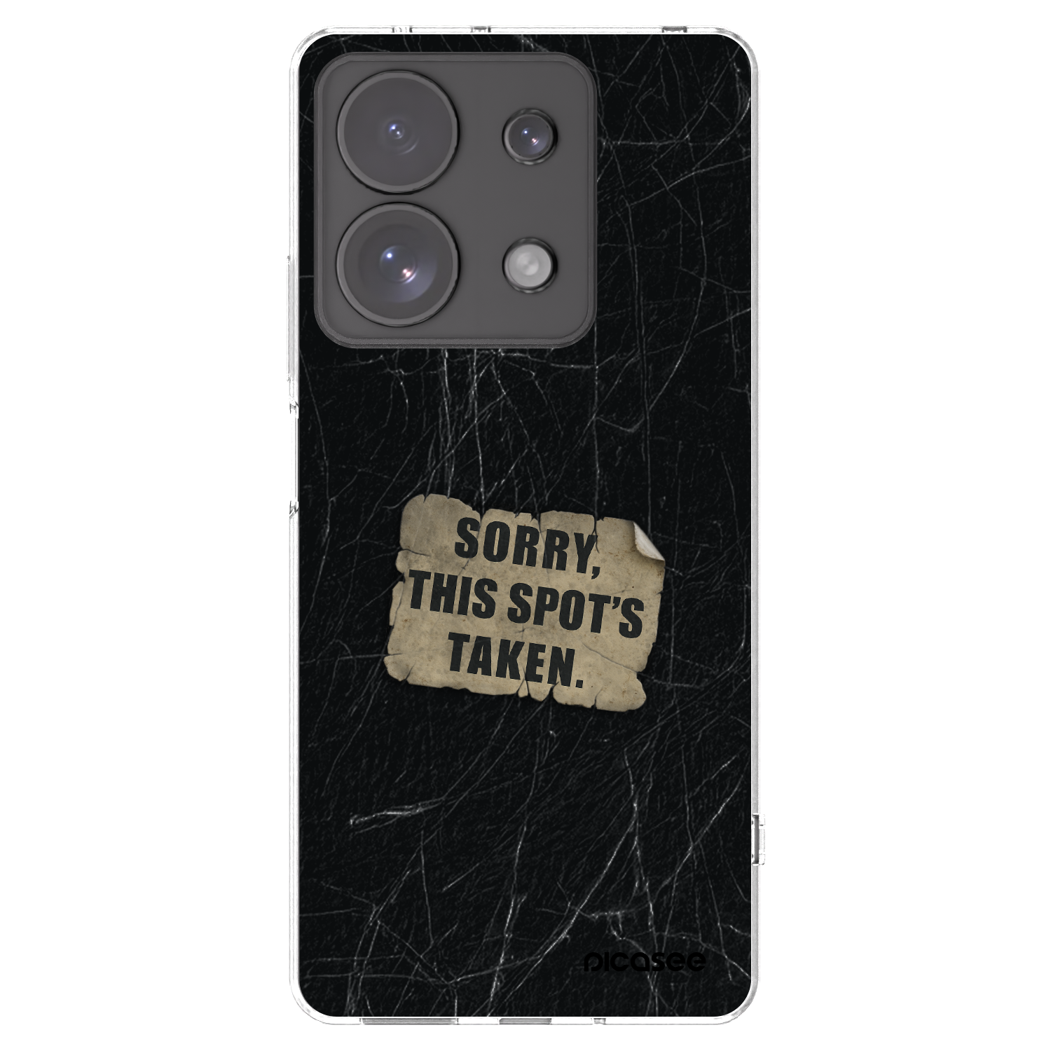 Picasee silikonowe przeźroczyste etui na Xiaomi Redmi Note 13 Pro 4G - SORRY