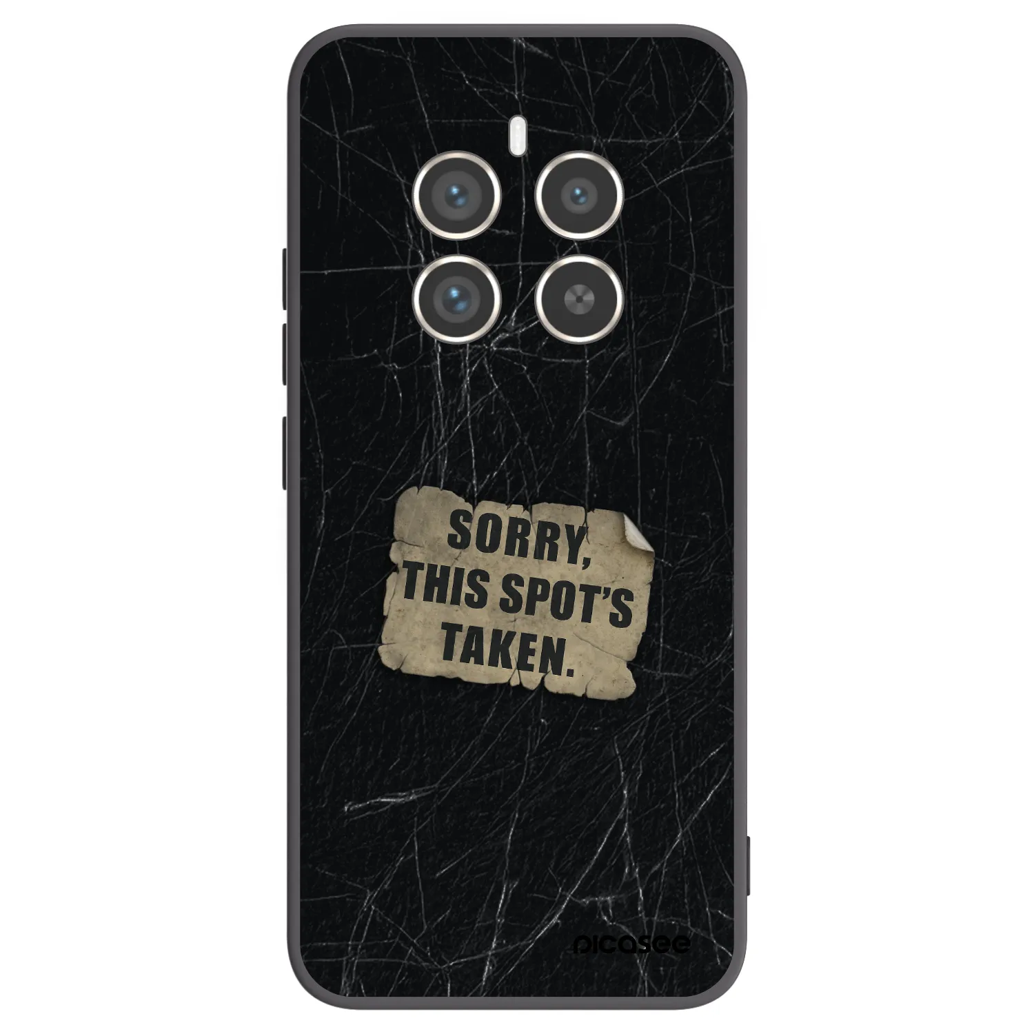 Picasee silikonowe czarne etui na Realme 12 Pro 5G - SORRY