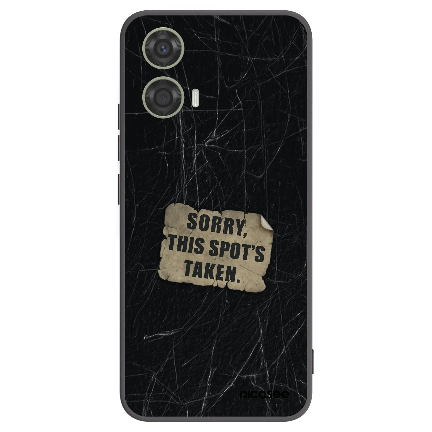 Picasee silikonowe czarne etui na Motorola Moto G24 - SORRY