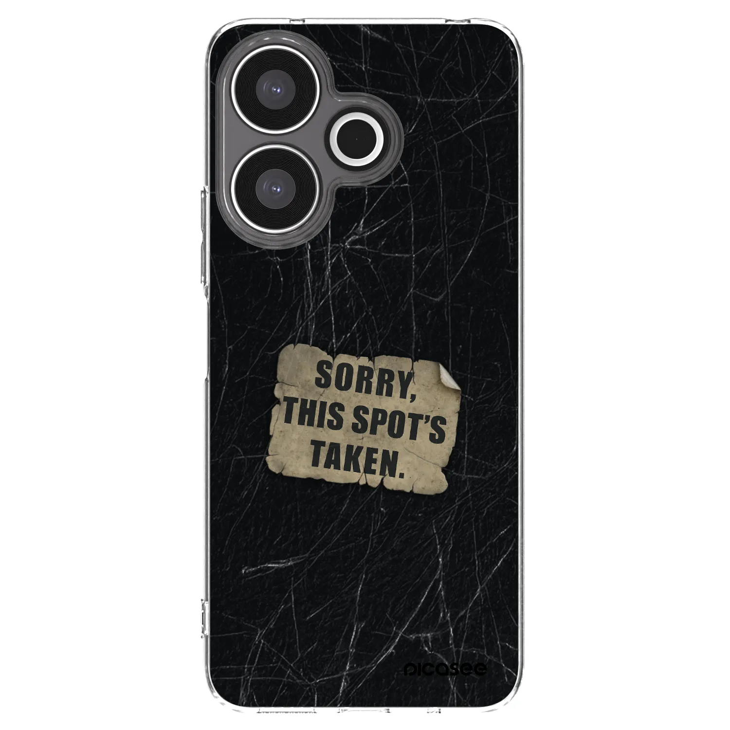 Picasee silikonowe przeźroczyste etui na Xiaomi Redmi 13 4G - SORRY